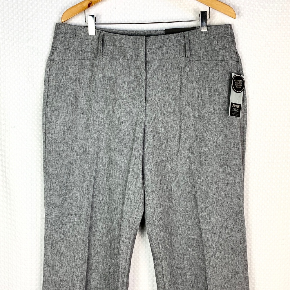 NWT Apt. 9 Gray Tummy Control Trousers Size 16